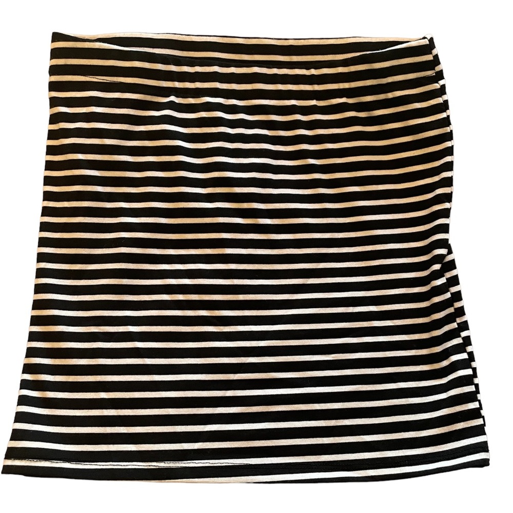 Streetwear Society Tube Skirt black white stripe size L